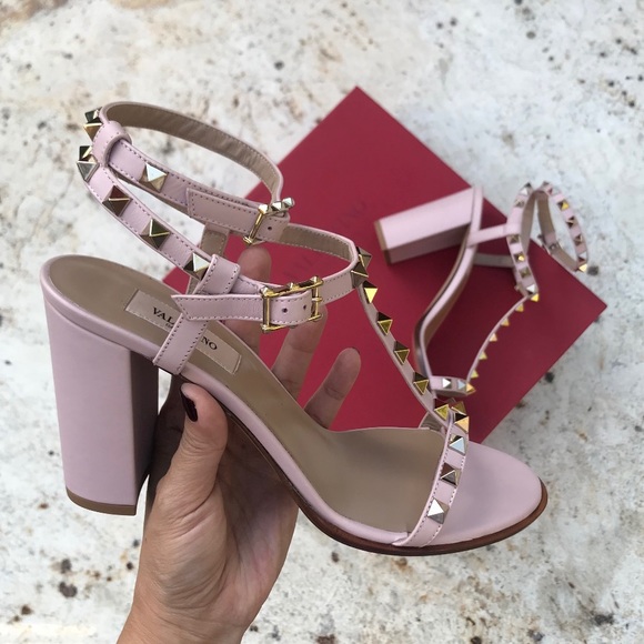 Valentino Shoes - Valentino T-Strap Rockstud Sandals